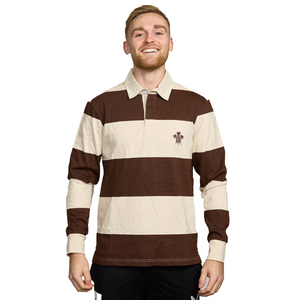 SCCC Rugby Jersey Stripes (Brown/Cream)