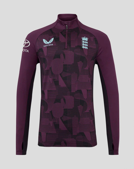 2025 England Castore Training 1/4 Zip (Blackberry)