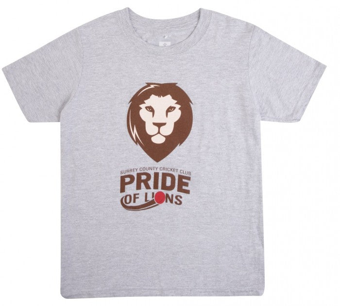 Surrey CCC Pride of Lions Tee Grey (Grey)