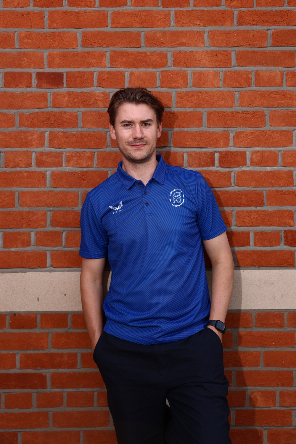 2026 MI London Blue Polo Shirt Men's