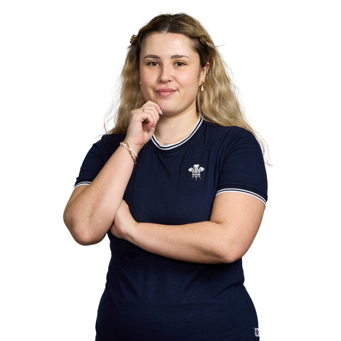 Surrey CCC Womens Twin Tipped Navy Tee (Navy)