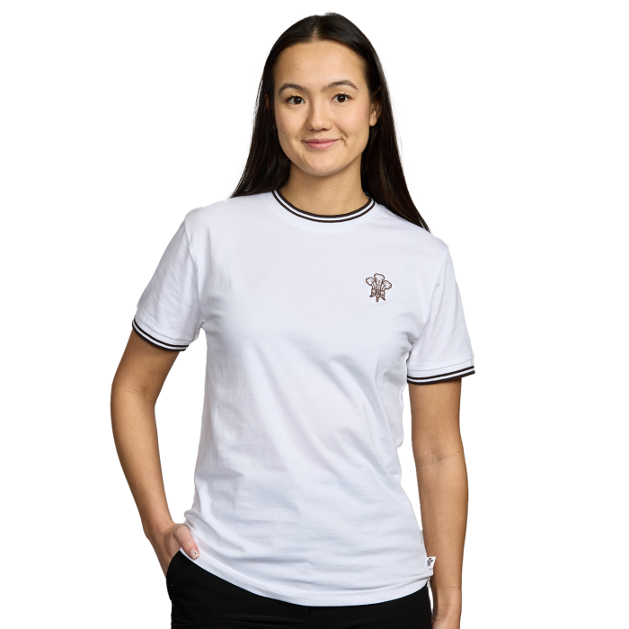 Surrey CCC Womens Twin Tipped White Tee (White)
