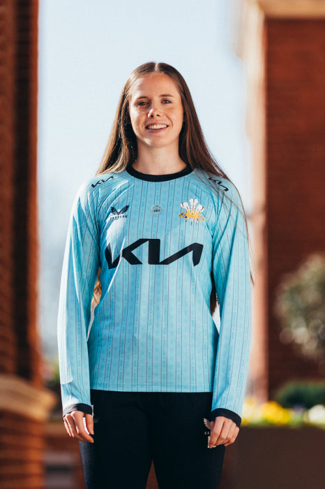 Surrey Castore Unisex 2025 T20 Shirt Long Sleeve (Duck Egg Blue)