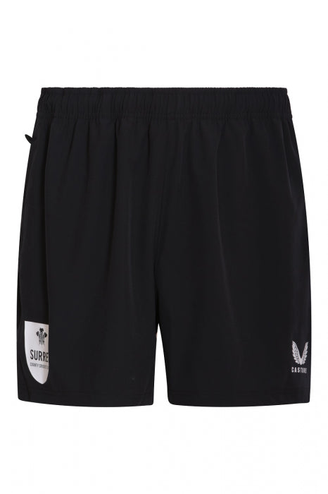2025 Surrey Castore Youth Training Shorts (Black)