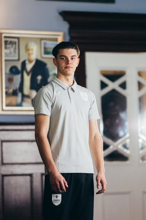 2025 Surrey Castore Training Polo (Grey)