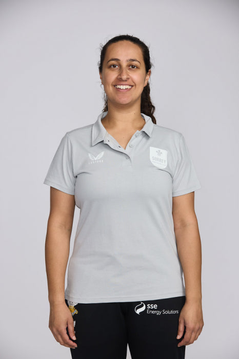 2025 Surrey Castore Womens Training Polo (Grey)