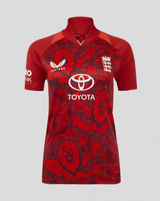 2025 England Castore T20 Replica Shirt Youth (Poppey Red)