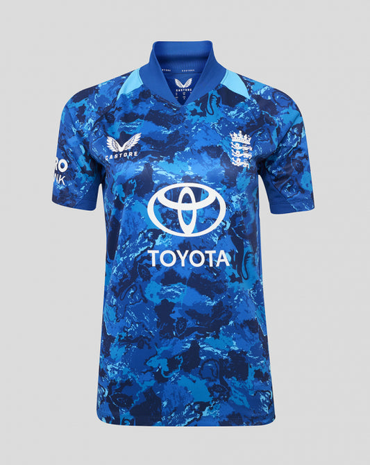 2025 England Castore ODI Replica Shirt Womens (BLUE)
