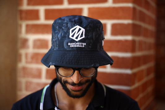 New Era Manchester Originals AOP Tapered Bucket (Black)