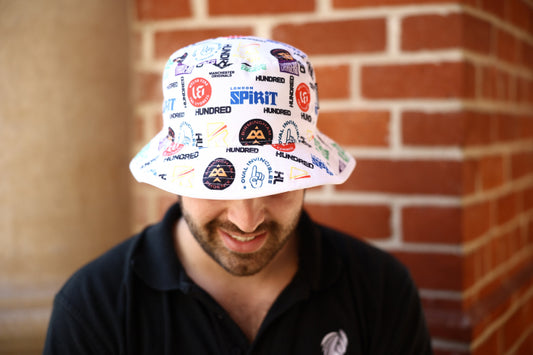 New Era All Team AOP Tapered Bucket (White)