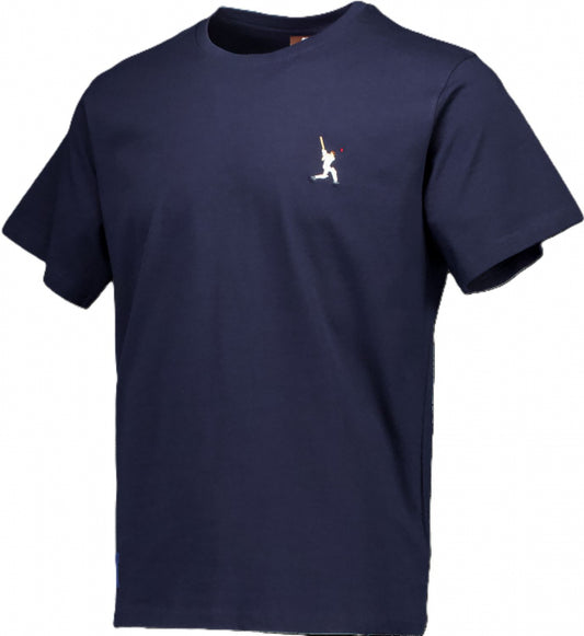Navy Cricket Embroidery T-shirt (Navy)