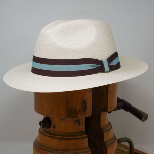 Borges and Scott SCCC Panama Ribbon Hat (White)