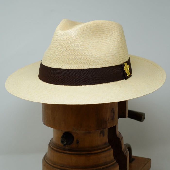 Borges and Scott Surrey CCC Panama Badge Hat (Natural Straw)