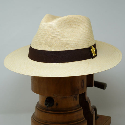 Borges and Scott Surrey CCC Panama Badge Hat (Natural Straw)