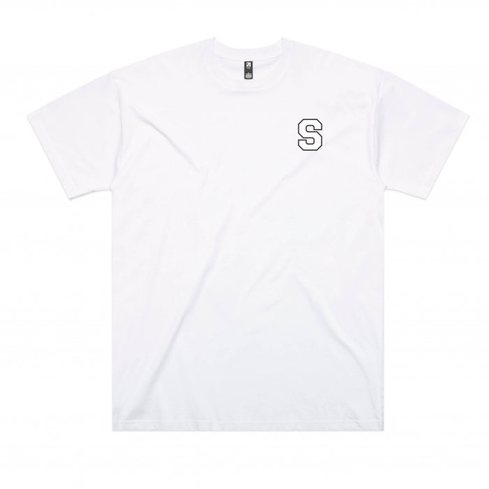 Varsity Oversized Tee Unisex (White)