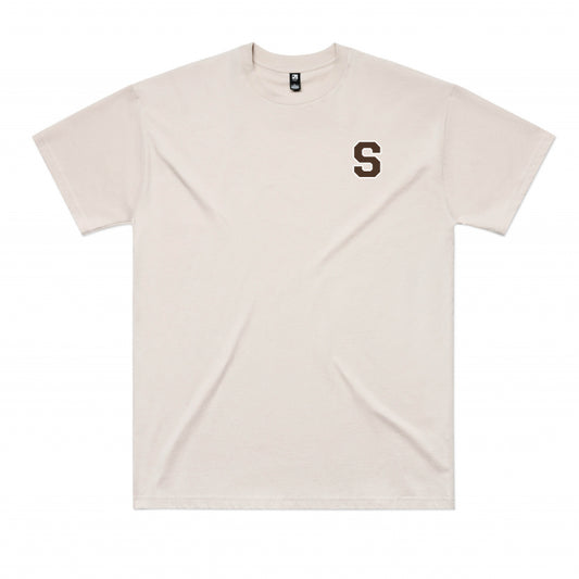 Varsity Oversized Tee Unisex (Bone)