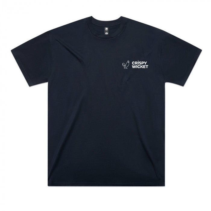 Crispy Wicket Oversized T-Shirt Unisex (Navy)