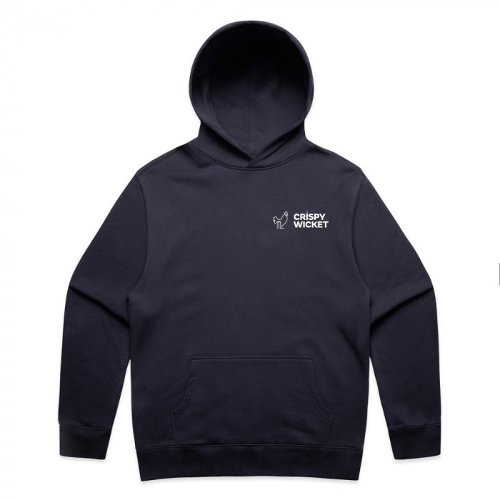 Crispy Wicket Oversized Hoodie Unisex (Navy)