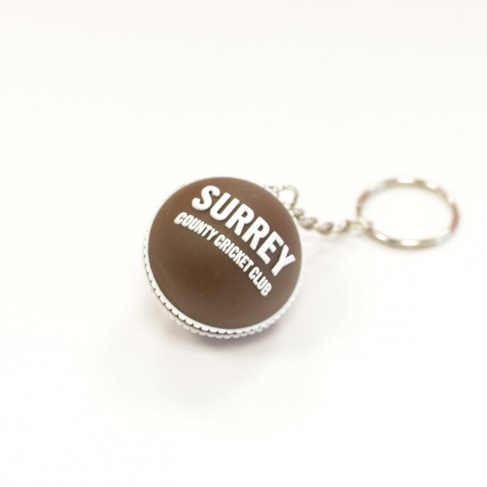 Surrey CCC Brown Cricket Ball Keyring