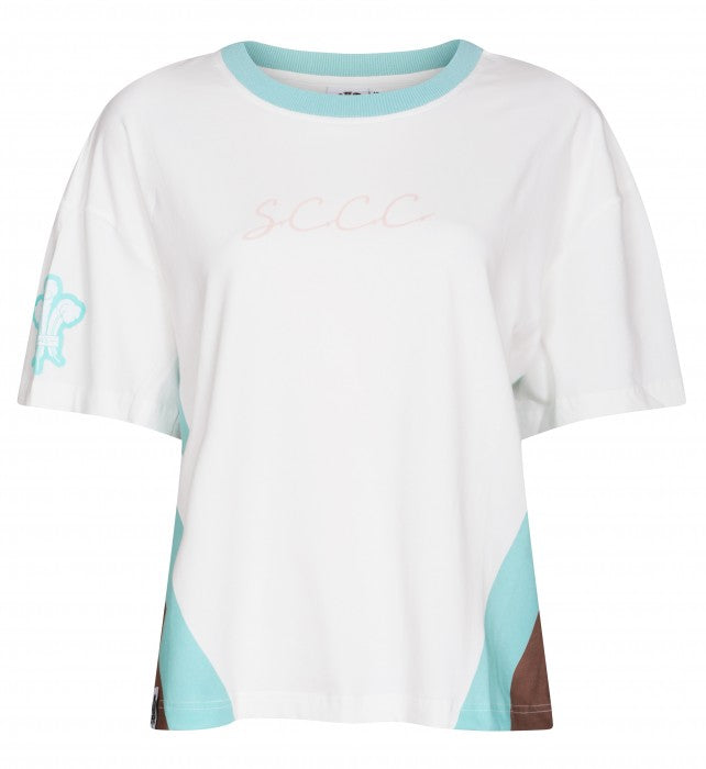 Surrey CCC 1845 Womens Stripe T-Shirt (Cream)