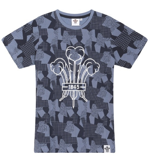 Surrey CCC 1845 Youth Camo T-Shirt (Navy)