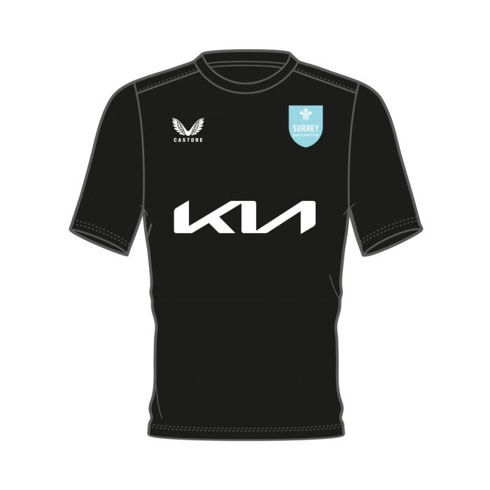 2025 Surrey Castore Training Tee Youth (Black)