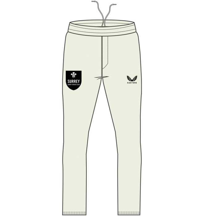 2023 Castore Surrey Cricket Trouser Youth (Cream)