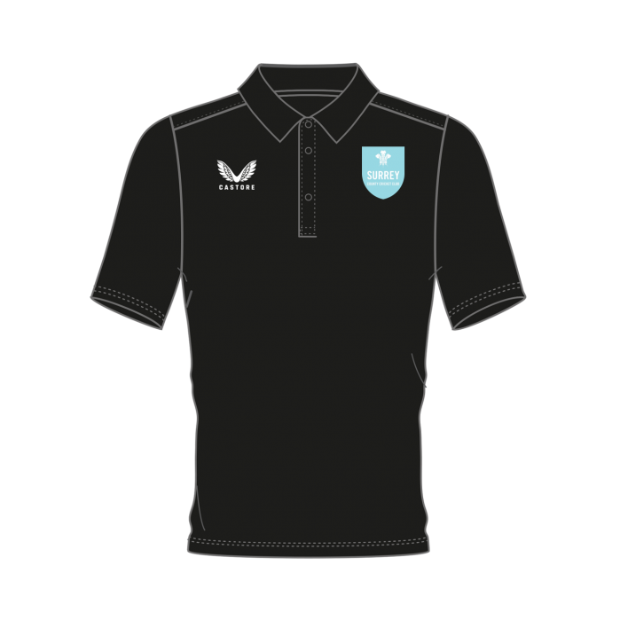 2025 Surrey Castore Polo Youth (Black)
