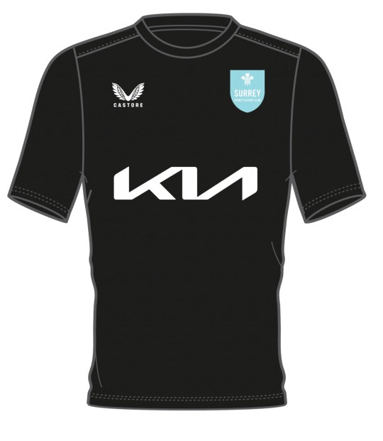 2025 Surrey Castore Training Tee Womens (Black)