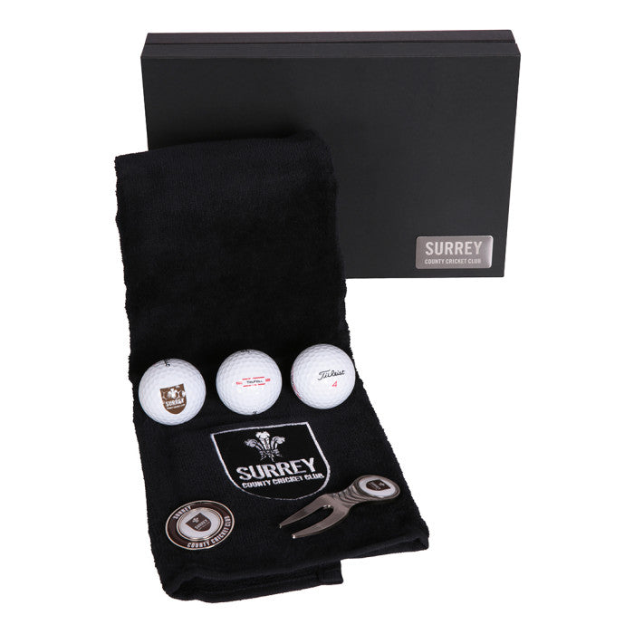 Surrey CCC Premium Gift Set with Golf Balls