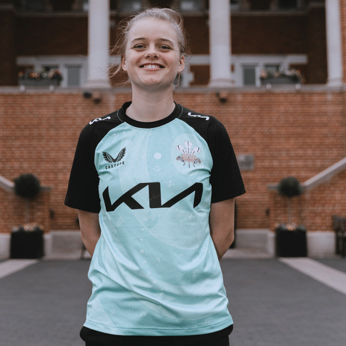 2024 SCCC Castore T20 Shirt Short Sleeve Womens (Turquoise)