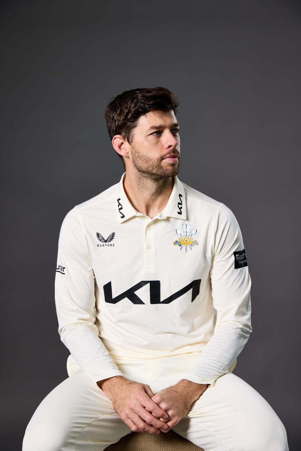 2026 Youth Surrey Castore County Championship Long Sleeve Shirt