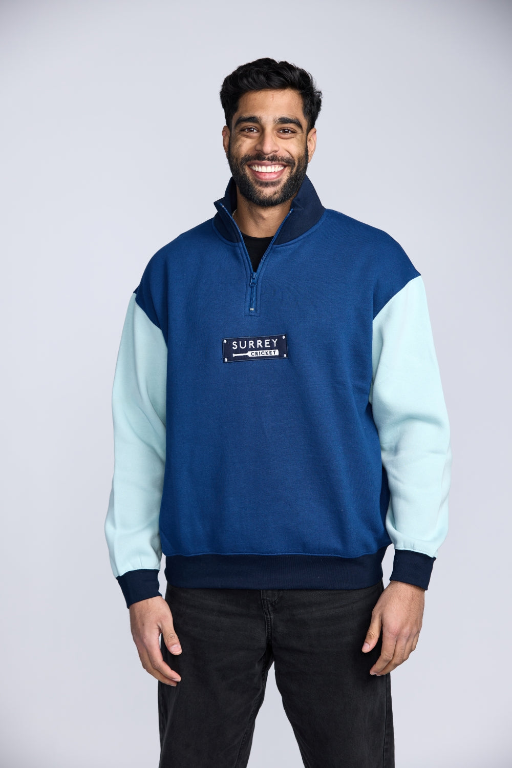 SCCC True Blue Half Zip Sweater Relaxed