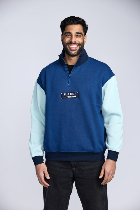 SCCC True Blue Half Zip Sweater Relaxed
