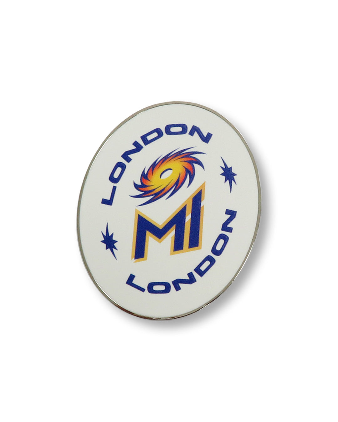 MI London White Oval Magnet