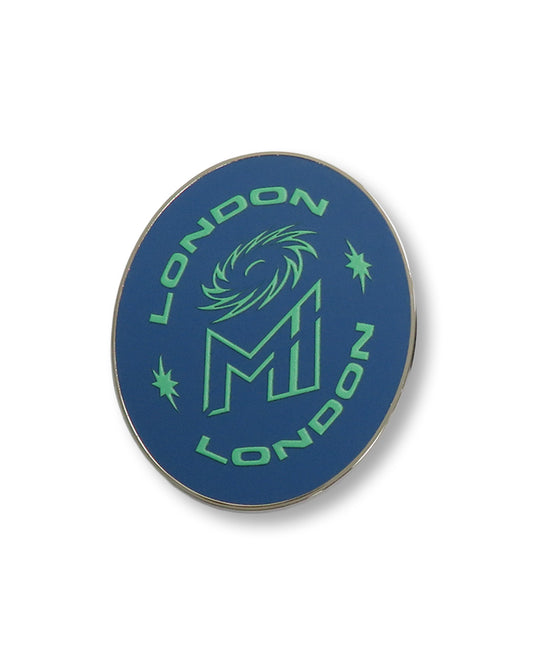 MI London Blue Oval Magnet