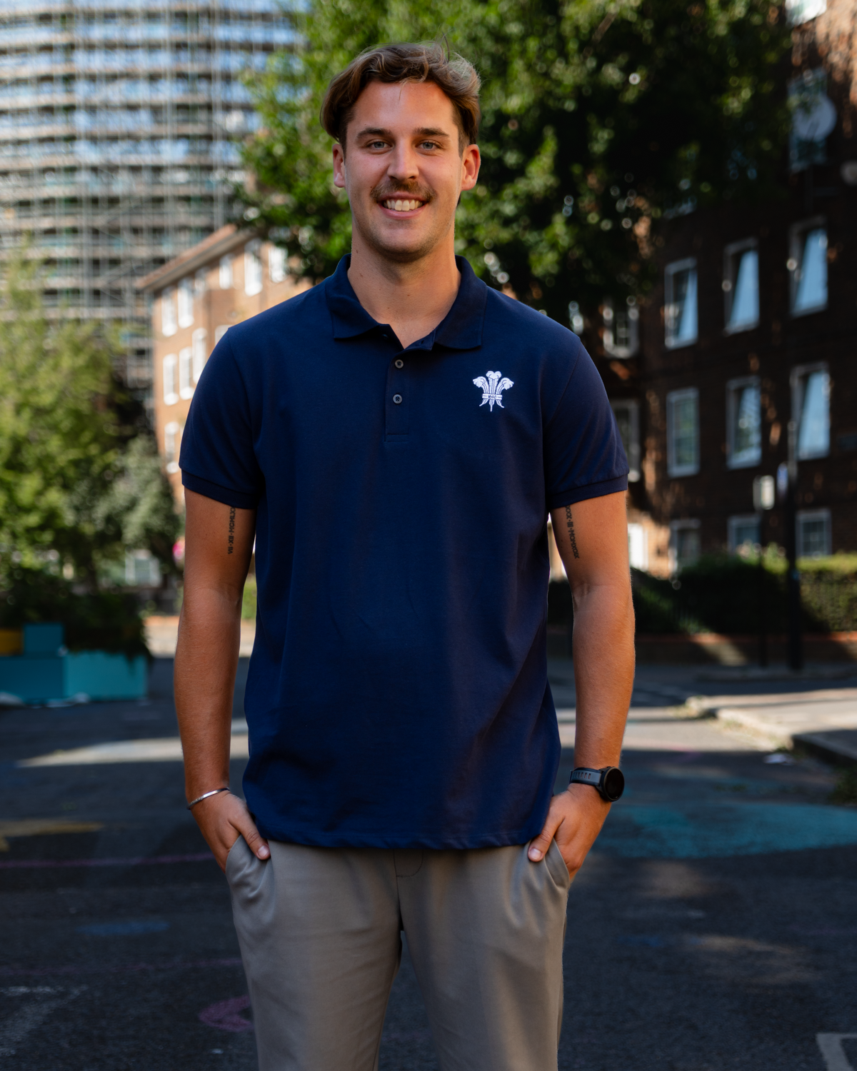 Navy Pique Polo Shirt