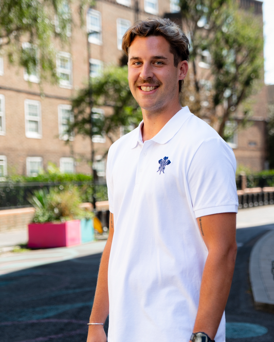 White Pique Polo Shirt