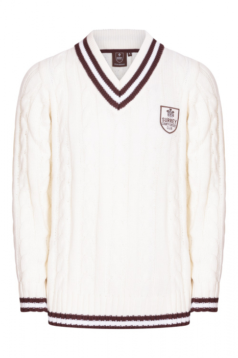 Surrey CCC Knitted Cricket Sweater Youth