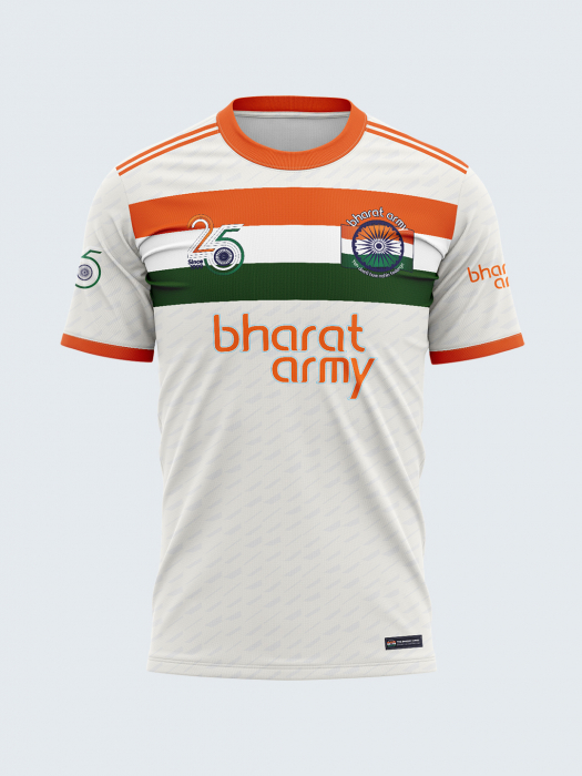 Bharat Army 2025 White Jersey