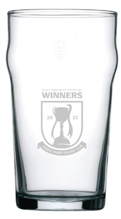 Surrey CCC Championship Winning Pint Glass